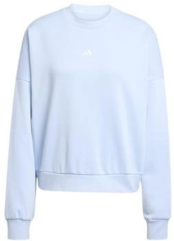 Adidas Essentials Small Logo Feelcomfy Sweatshirt JV7297 glow blau weiß