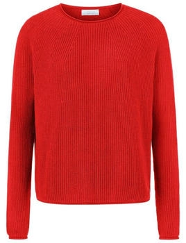 Rich & Royal Seamless Crew Neck Half Cardigan sunset rot