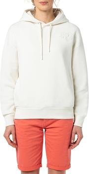 Sublevel Damen Hoodie 3D Alloverprint unifarben Kängurutasche