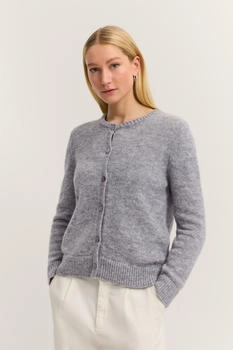 Bugatti Cardigan Rundhals Knopfleiste
