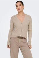 ONLY Strickjacke "ONLKATIA LS CABLE V-NECK CARDIGAN CC KNT"