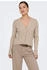Only Katia LS Cable V-Neck Cardi knt mocha meringue