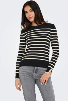 Only Onlkalana LS O-Neck Knt Nca schwarz grau