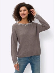 Heine Pullover taupe offwhite