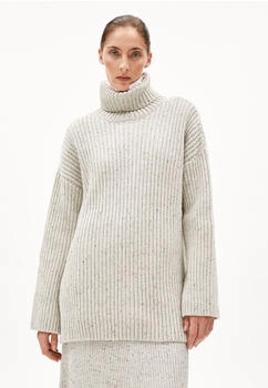 armedangels SABIRAA TWEED - Frauen Loose Fit Strickpullover - mehrfarbig oatmilk-black (30007525-1692)