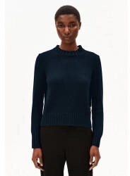 armedangels AMALIAAS GMT DYE - Frauen Relaxed Fit Strickpullover - blau night sky (30007556-1237)