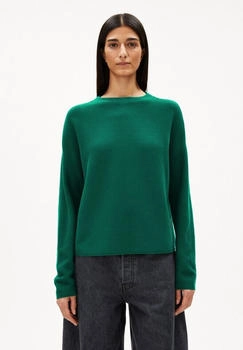 armedangels MERINAA LINKS LINKS SWEATER - Frauen Loose Fit Strickpullover - grün emerald green (30005155-129)