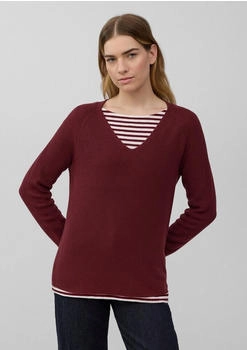 s.Oliver Strickpullover aus Baumwollmix mit V-Ausschnitt rot 2168794.3902.