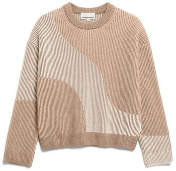 armedangels MAYRAA VANISE - Frauen Loose Fit Strickpullover - mehrfarbig camel melange-oatmilk (30006331-3458)