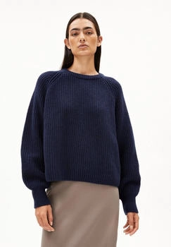 armedangels KAAGI - Frauen Loose Fit Strickpullover - blau tinted navy (30007677-3232)