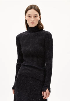 armedangels ALAANIA TWEED - Frauen Fitted Strickpullover - mehrfarbig black-oatmilk (30007533-1648)