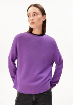 armedangels MERINAA LINKS LINKS SWEATER - Frauen Loose Fit Strickpullover - lila orchid (30005155-3269)