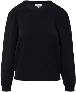 s.Oliver Scuba-Sweatshirt mit Puffärmeln schwarz 2169345.9999.