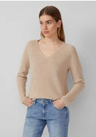 s.Oliver Strickpullover mit V-Ausschnitt