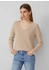 s.Oliver Strickpullover aus Baumwollmix mit V-Ausschnitt Beige 2168794.81W8.