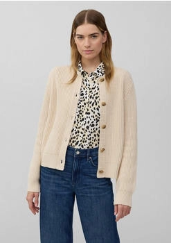 s.Oliver Cardigan aus Baumwollmix in Ripp-Optik Beige 2169687.0805.