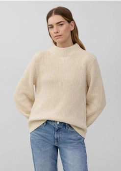 s.Oliver Strickpullover mit weitem Arm und Turtleneck Beige 2169686.0805.