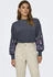 Only Onlbrooke L S O-Neck Flower Swt Noos ombre blau