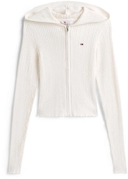 Tommy Hilfiger Strickjacke 'ESSENTIAL' weiß 27463604
