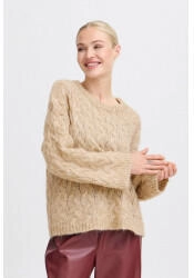 B.Young BYOMHU Grobstrick Pullover runder Ausschnitt oversize