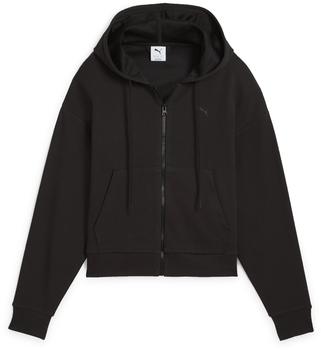 Puma Comfort Crop Kapuzenjacke schwarz