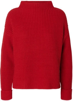 Selected SLFSELMA SUS LS Knit Pullover equestrian rot