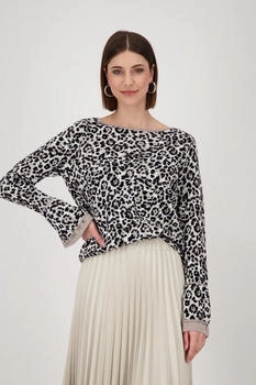 Monari Pullover beige greige schwarz