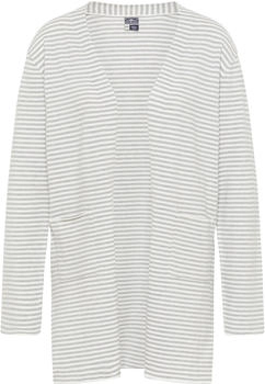DreiMaster Cardigan wollweiß graumeliert
