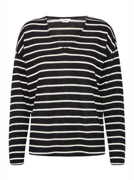 B.Young BYSIF STRIPE gestrickter Pullover Streifen black mix