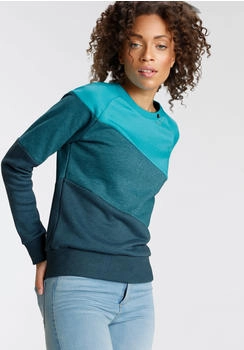 Ragwear johanka block crew neck sweater blau