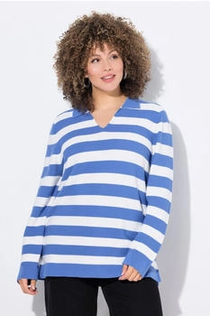 Ulla Popken Pullover blau weiß