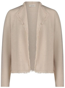Cartoon strickjacke fransen beige