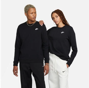 Nike Club Fleece Crew Neck DQ5473-010 schwarz weiß
