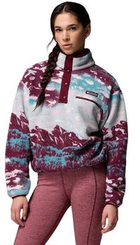 Columbia Helvetia II Printed Cropped Half Sn Damen rich wine sisters rich wine