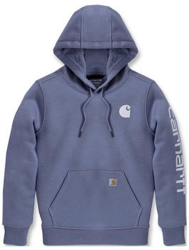 Carhartt Clarksburg Logo Sleeve Sweatshirt grau wisteria