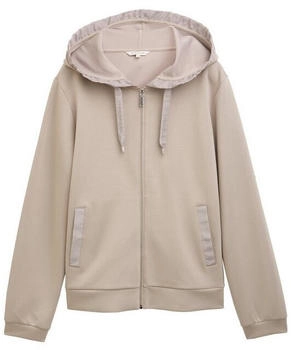 Tom Tailor Sweatjacke Kapuze Tunnelzug 32208 taupe grau