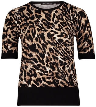Betty Barclay Feinstrick-Shirt 'Leo' schwarz beige