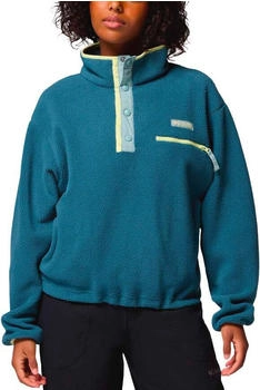 Columbia Helvetia II Cropped Half Snap Fleece blau schwarz hellgelb