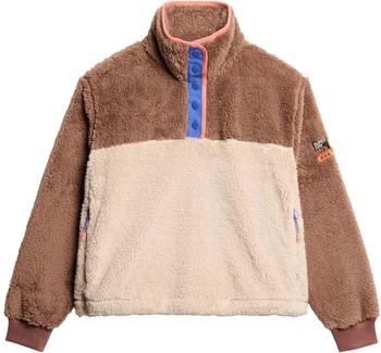 Superdry Superweicher Mash Up Henley-Pullover muskatgewürz
