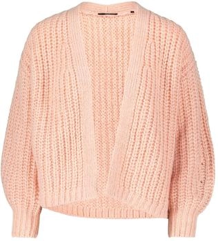 Zero Grobstrickjacke offener Style light rose melange