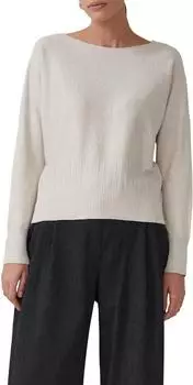 s.Oliver Pullover Strukturmuster am Saum beige 2171414 93W4