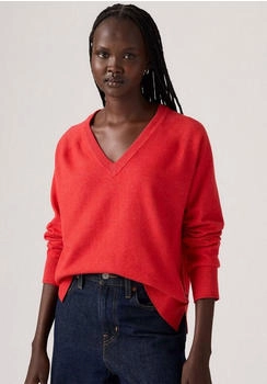 Levi's Tara Super Soft V Pullover true red