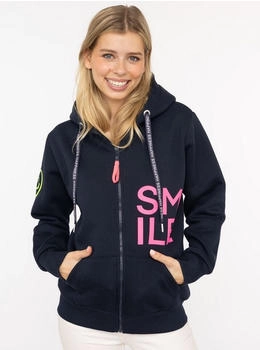 Zwillingsherz Kapuzensweatjacke 'Alissa' Smile gesticktes Herz Reißverschluss