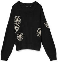 Vero Moda Rundhalspullover "VMLAURA LS O-NECK PULLOVER BOO"