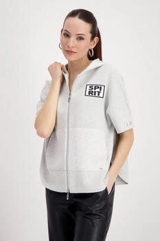 Monari Cape Reißverschluss ash grey melange