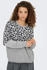 Only jade animal ls o-neck knt light grey melange