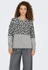 Only jade animal ls o-neck knt light grey melange