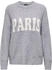 Only Onljerico L S Pullover grau meliert