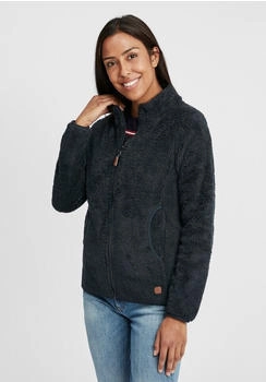 Oxmo OXTelsa Sweatshirtjacke teddy-fleece schwarz