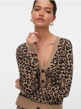 Vero Moda VMNANCY LS V-NECK CARDIGAN BOO silber schwarz